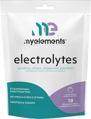 myelements Electrolytes με Γεύση Πορτοκάλι 10 αναβράζοντα δισκία